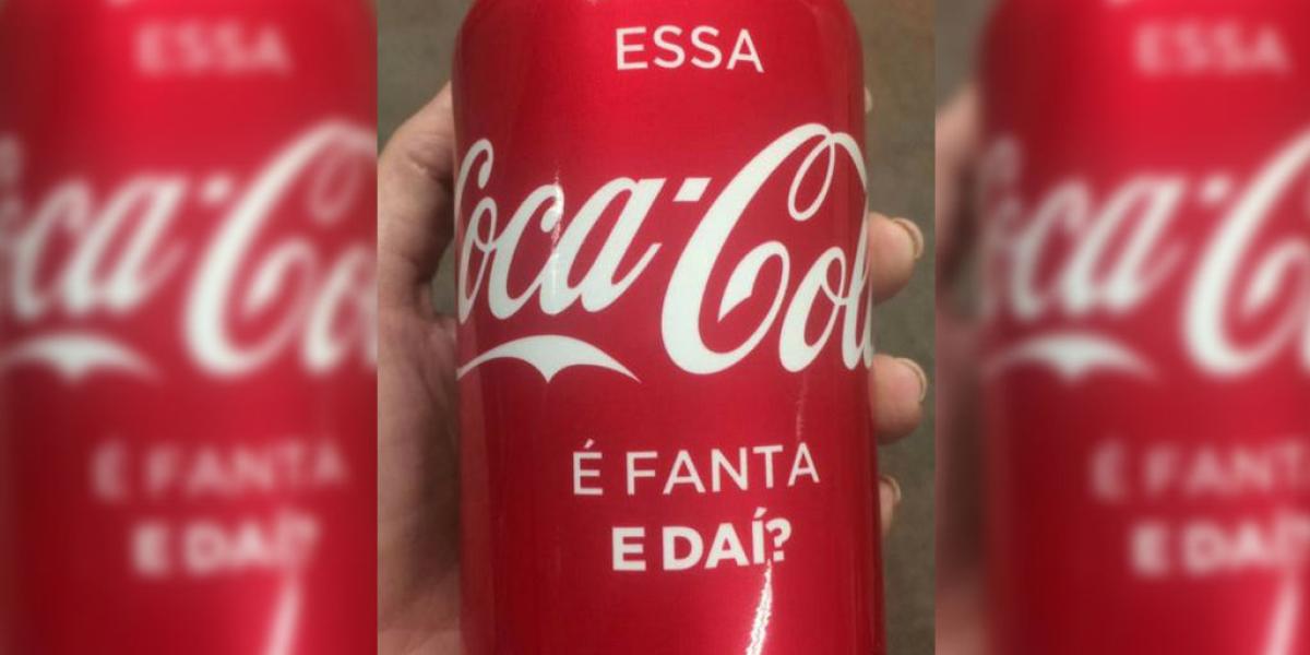 En Brasil, Coca Cola lanzó una edición limitada de latas de su producto con otra bebida dentro.