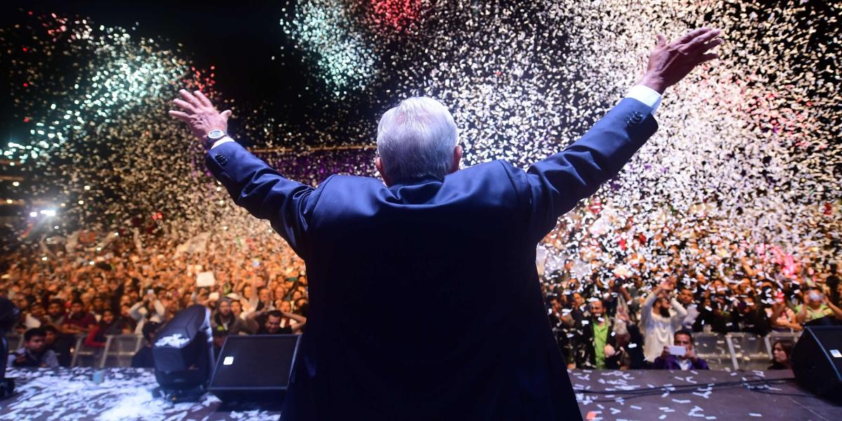 El presidente electo de México, Andrés Manuel López Obrador, fue elegido con un 53 por ciento de los votos.