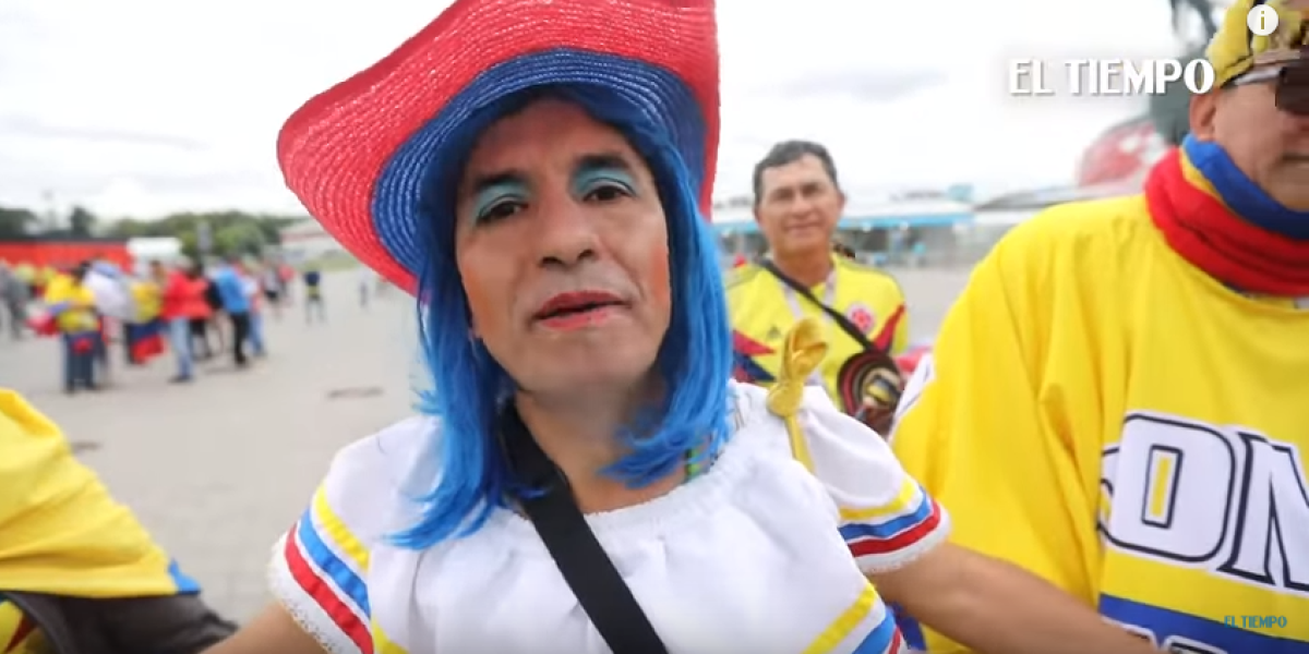 'La princesa del Mundial' y otros hinchas aseguran triunfo de Colombia