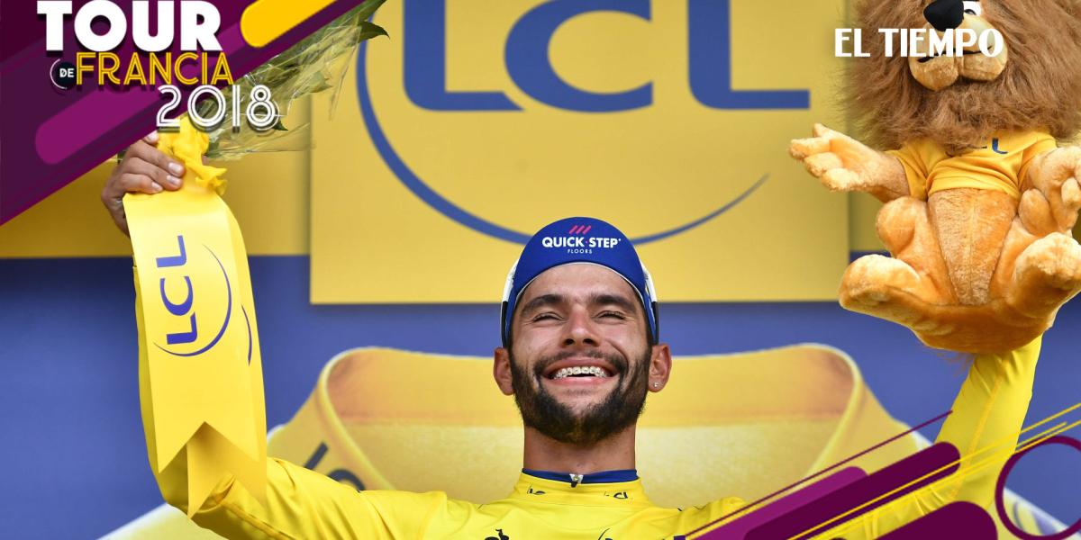 ¡Fernando Gaviria se vistió de amarillo en el Tour de Francia!