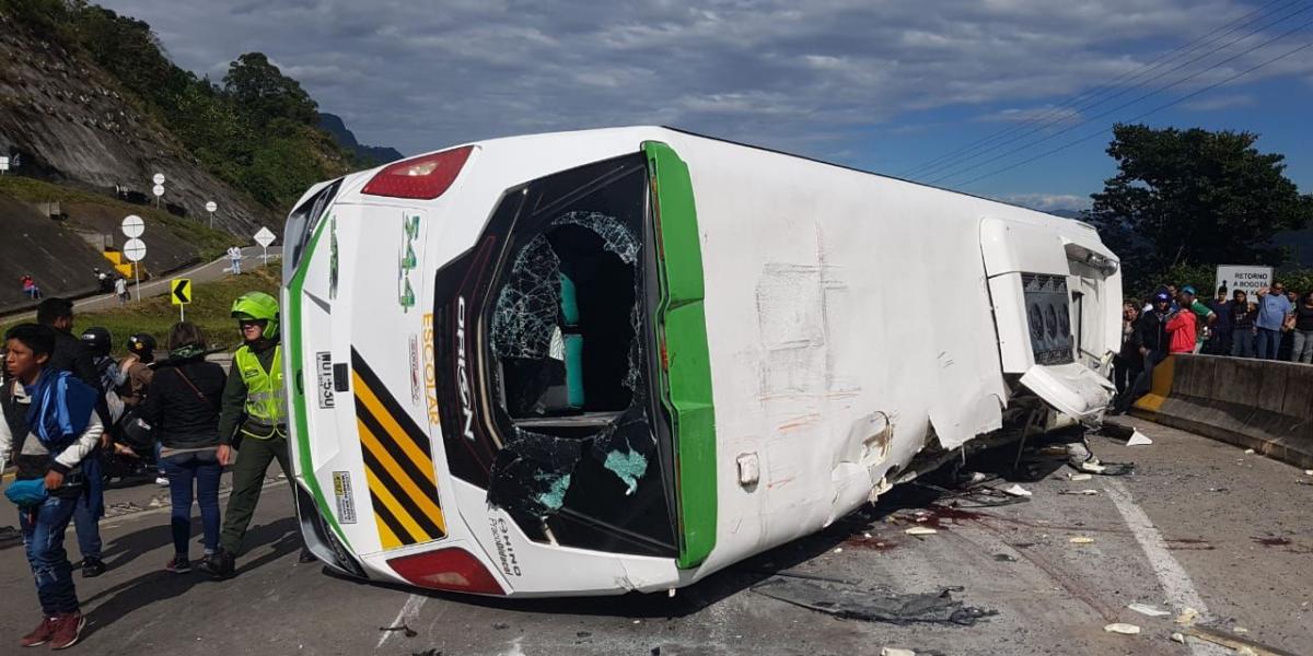 El accidente se registró en el kilómetro 47 de la vía Bogotá La Vega