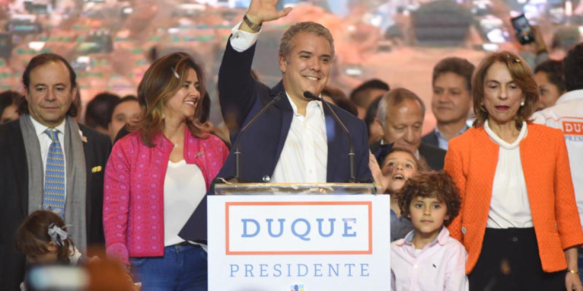 Iván Duque electo presidente de Colombia