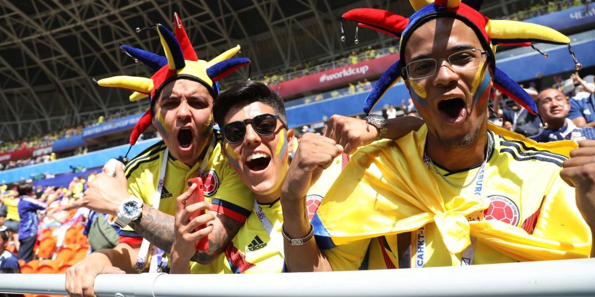 Hinchas de la Selección Colombia.