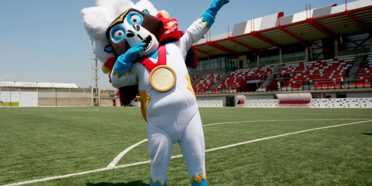 La mascota de los Juegos Centroamericanos y del Caribe.