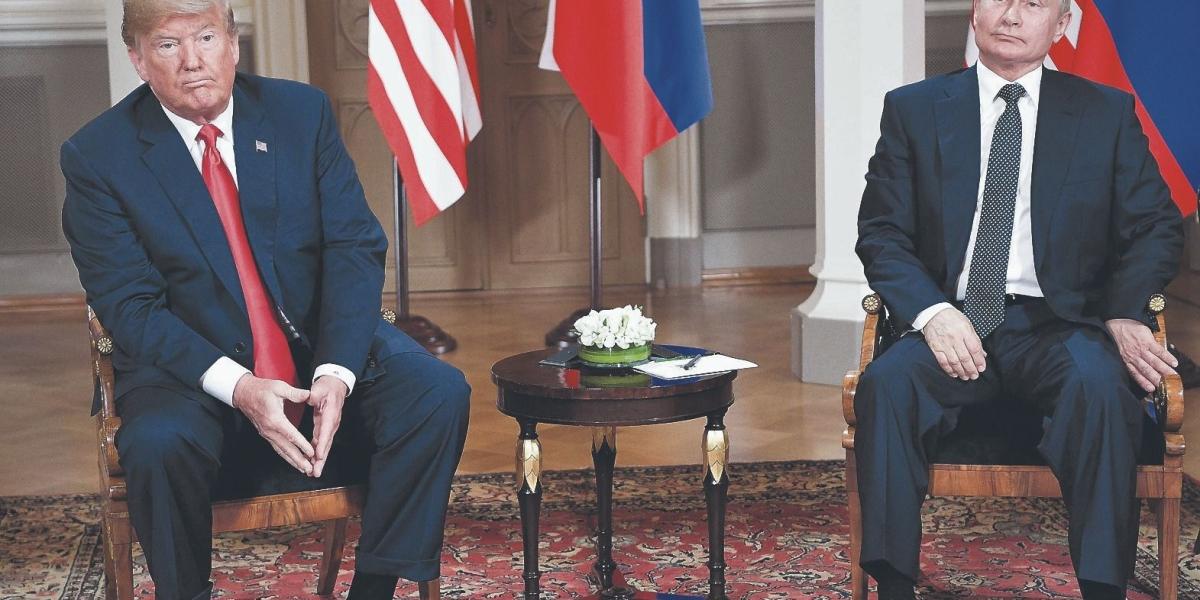 El presidente de EE. UU., Donald Trump, y su homólogo ruso, Vladimir Putin, se reunieron en Helsinki.