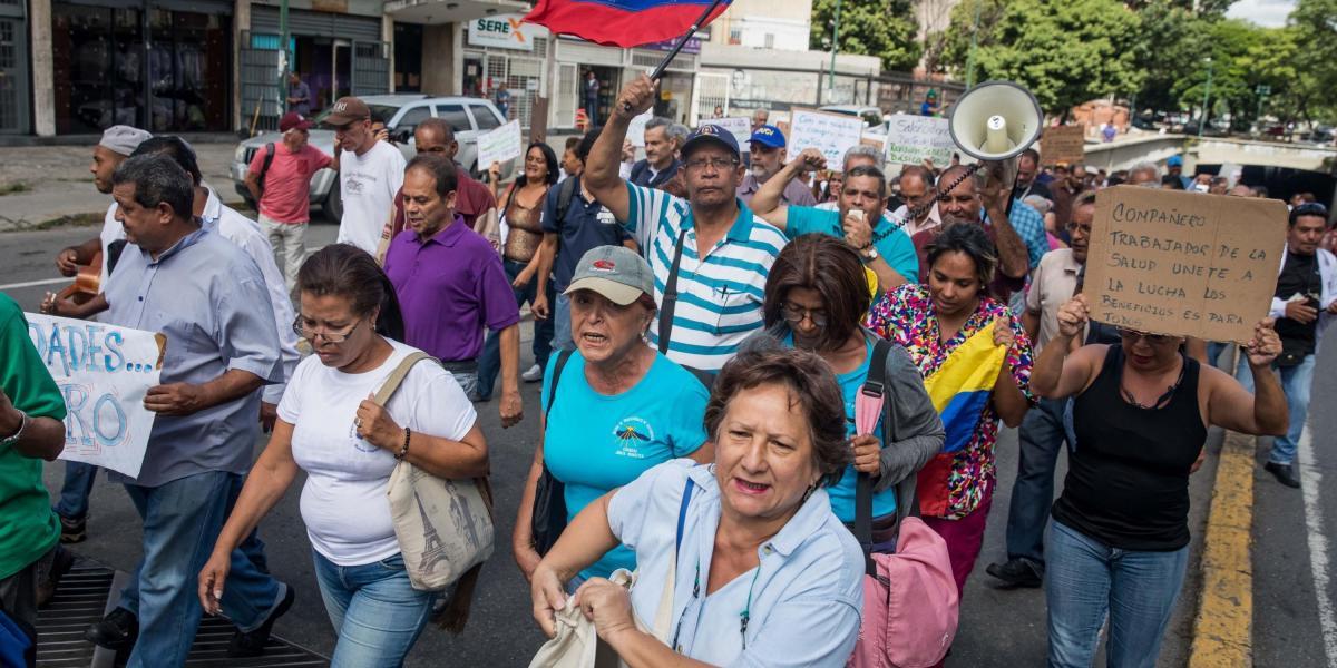 Las protestas gremiales se multiplicaron desde la semana pasada en Caracas y varios estados del país suramericano para denunciar los embates que se viven en medio de la crisis económica, caracterizada por escasez.