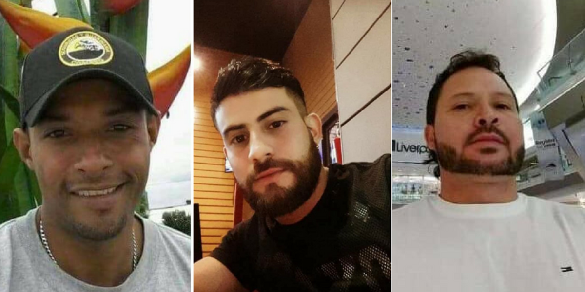 Adrián López Vélez, Brayan Alberto Ortegón y Rafael Muñoz Ospina están desaparecidos en México.