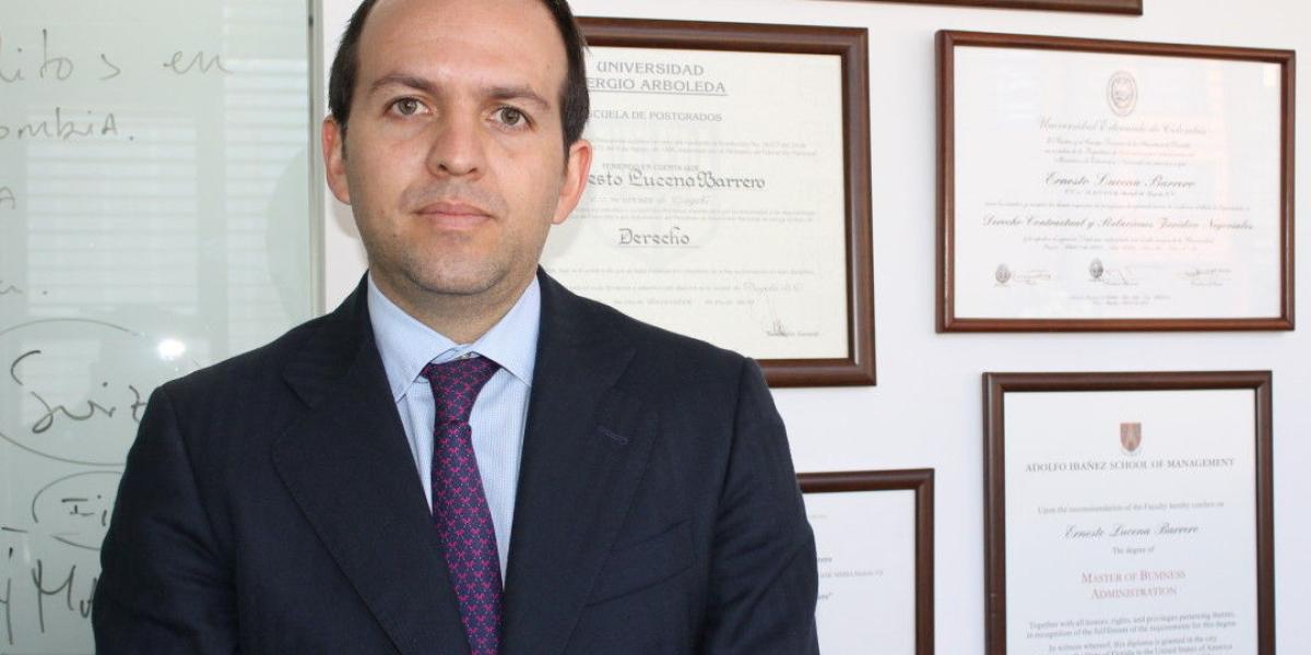 Ernesto Lucena, decano de la facultad de derecho de la Universidad Sergio Arboleda, sería el nuevo director de Coldeportes.