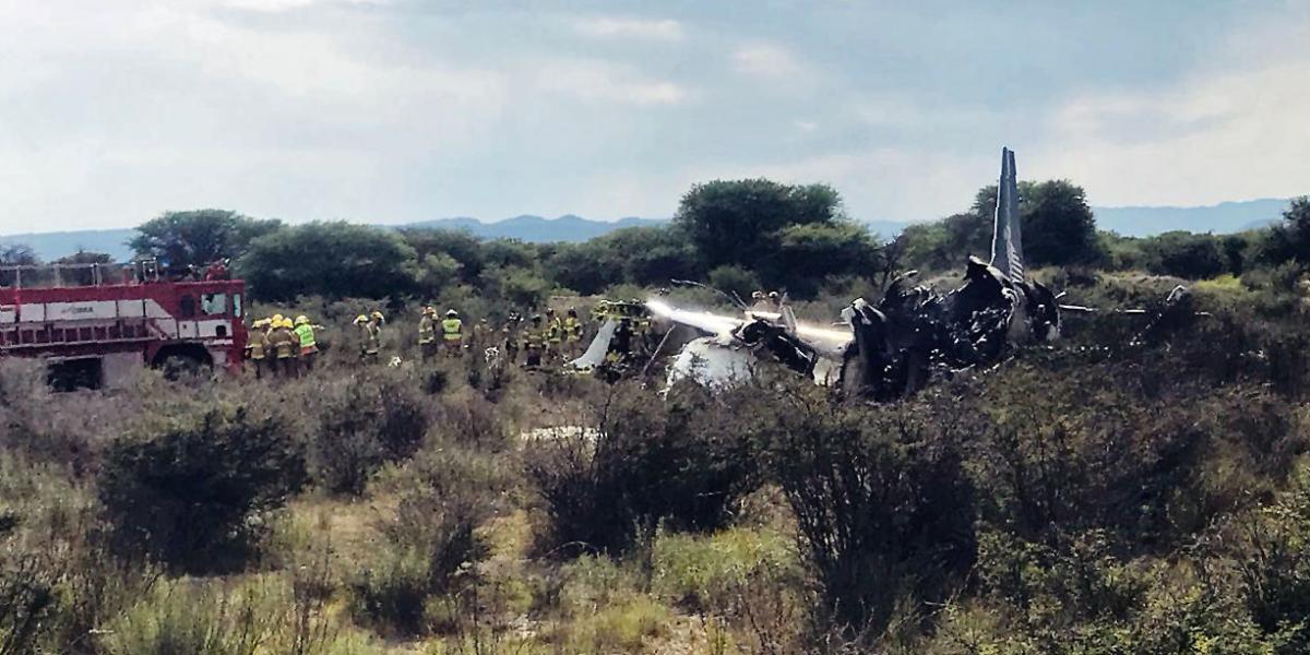 El accidente se registró poco después de haber despegado en el estado mexicano de Durango.