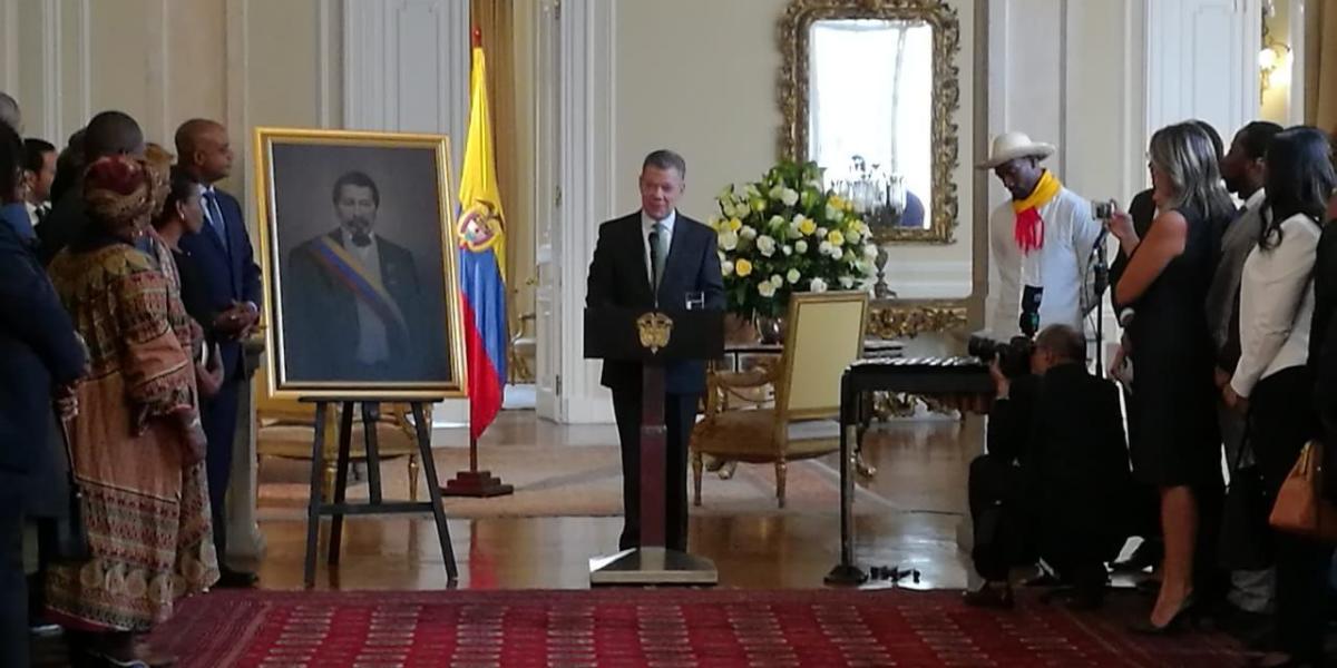El cuadro del expresidente Juan José Nieto Gil ya reposa en la Casa de Nariño.