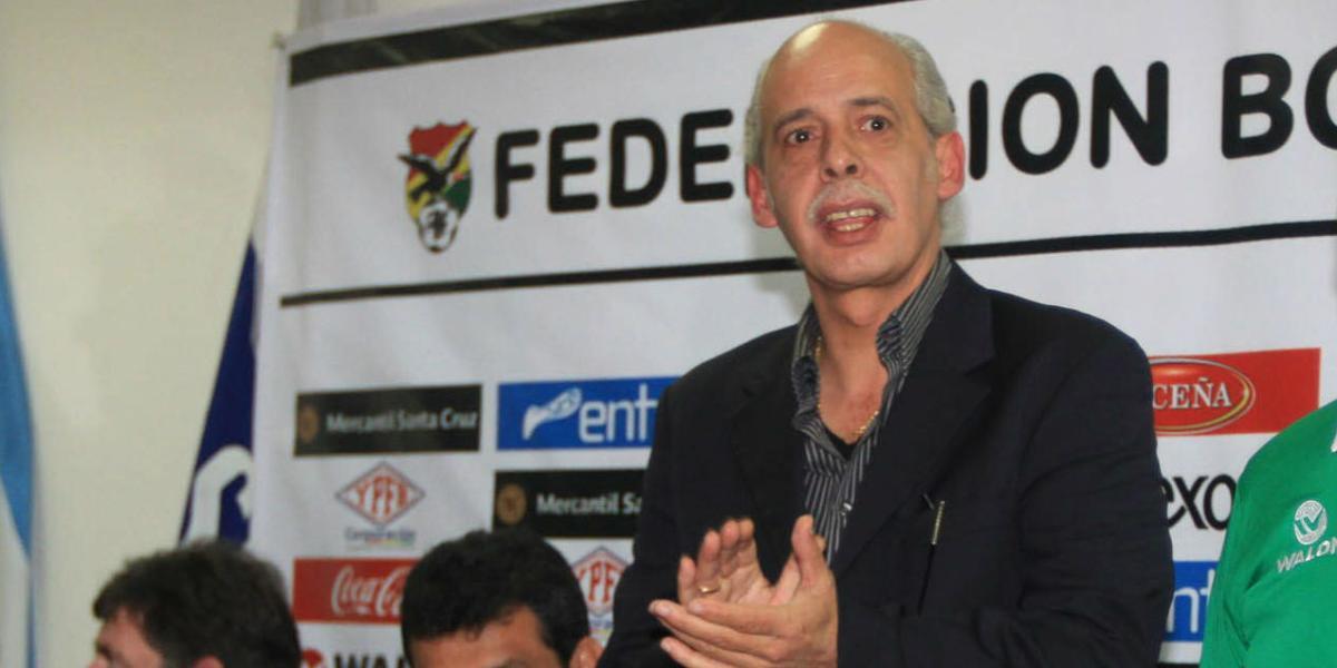 Carlos Chávez, expresidente de la Federación Boliviana de Fútbol.