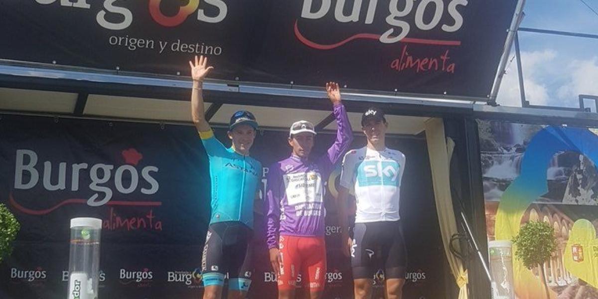 El podio de la Vuelta a Burgos 2018.