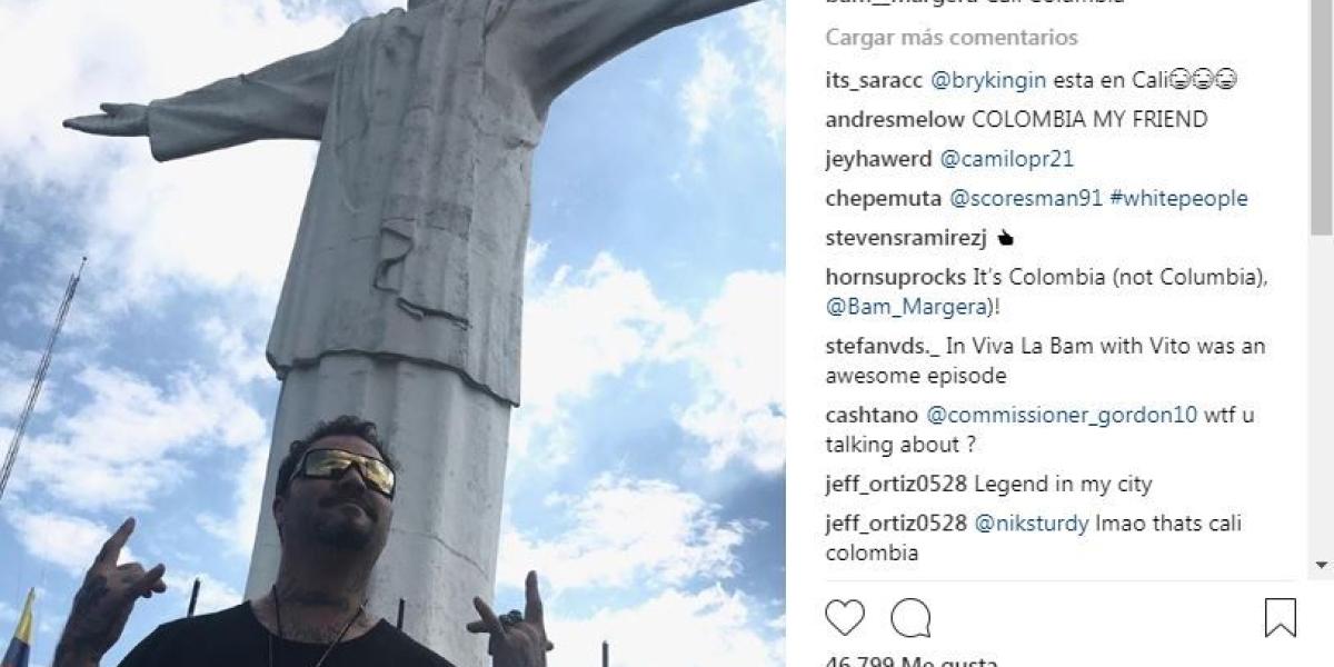 Antes de viajar a Cartagena, Bam Margera, conocido por ser uno de los actores de la serie de MTV Jackass, estuvo unos días en Cali.