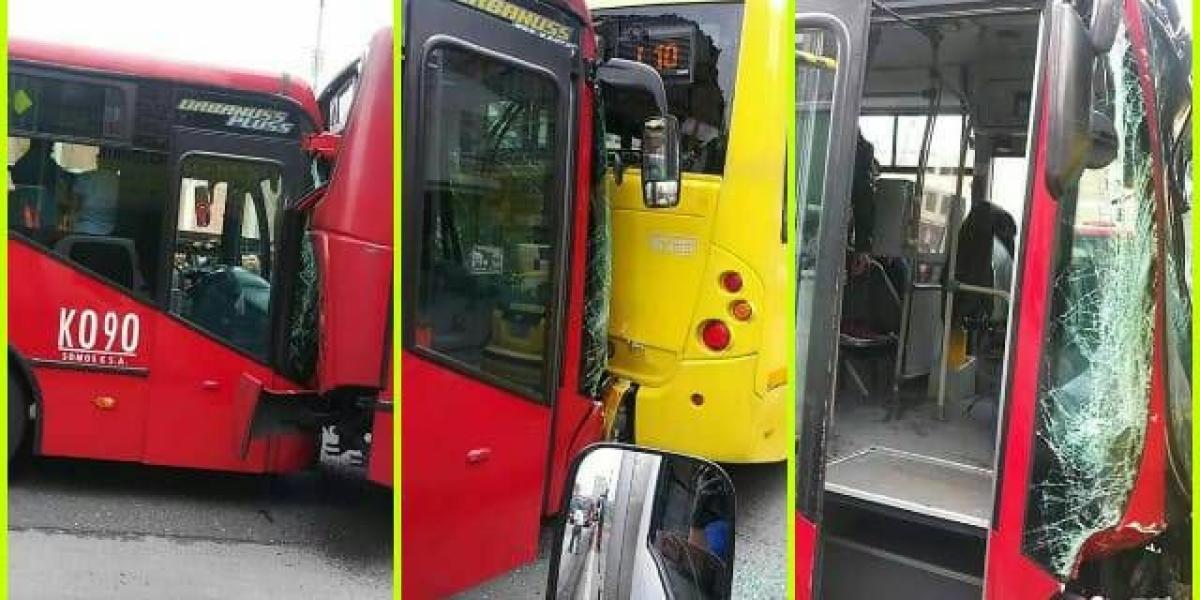 Los tres buses se estrellaron en la troncal Caracas