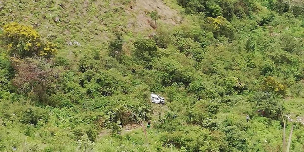 Una camioneta se fue a un abismo en Páez Belalcázar (Cauca