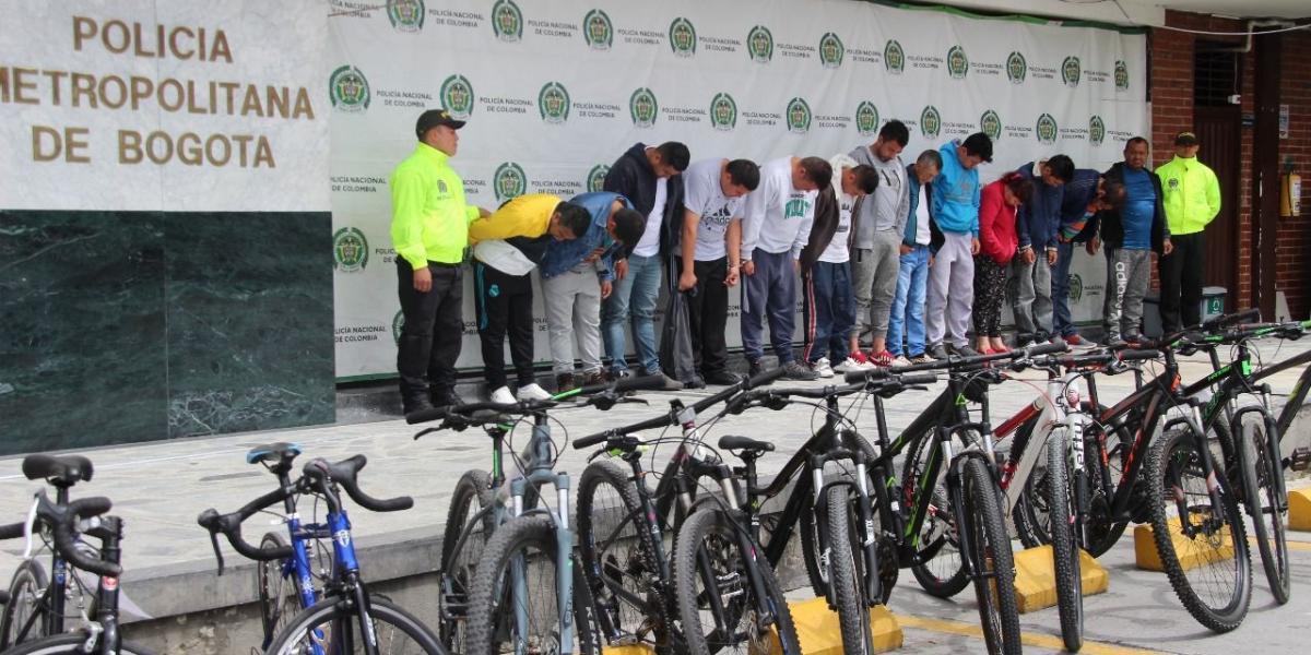 La Policía de Bogotá y la Fiscalía, desarticularon la banda criminal Los Pablitos, dedicada al robo de bicicletas en la ciudad.
