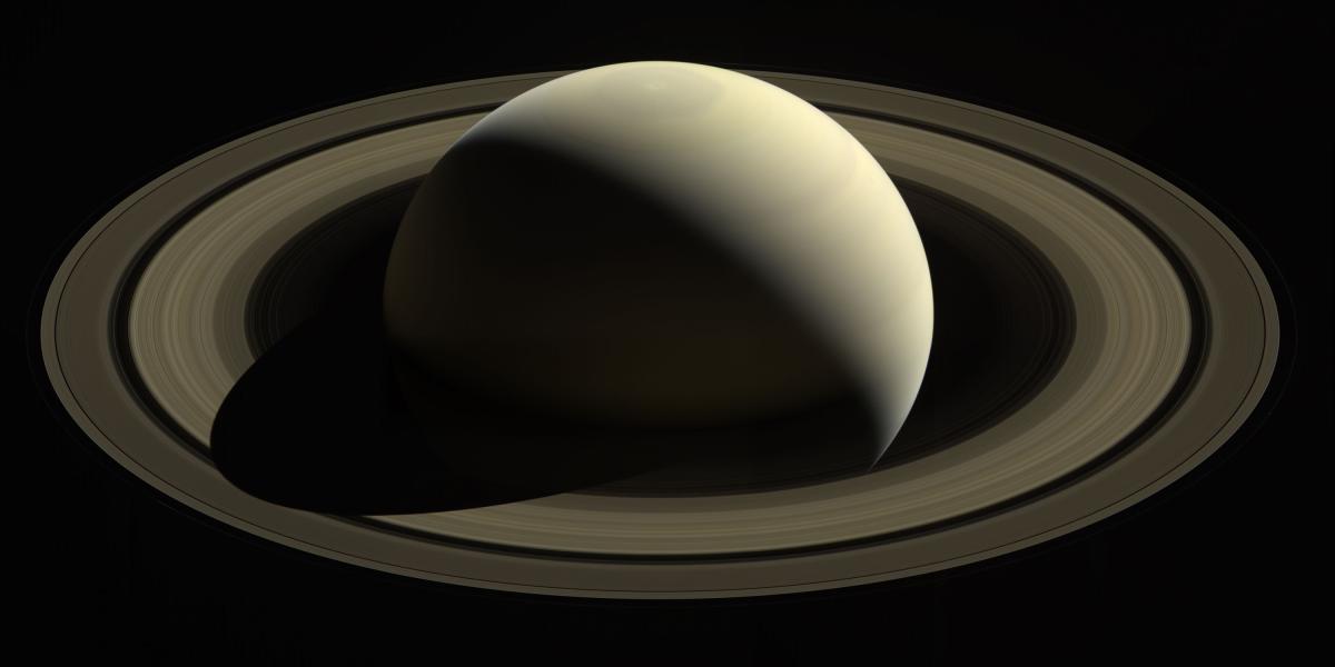 El planeta Saturno, desde una de las imágenes captadas por Cassini.