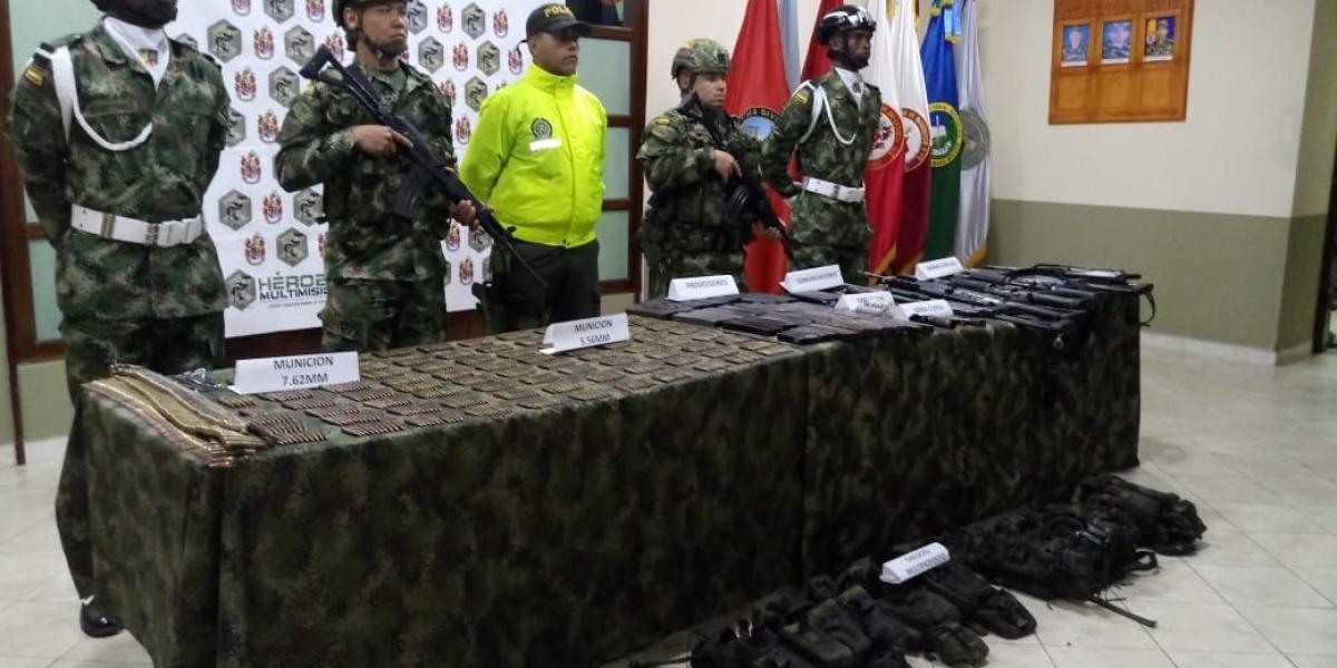 La operación tuvo lugar en la comunidad Zabaletera del municipio de Tadó, Chocó.