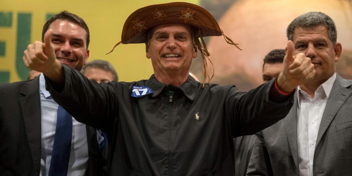 El candidato ultraderechista del partido PSL a la presidencia de Brasil, Jair Bolsonaro.