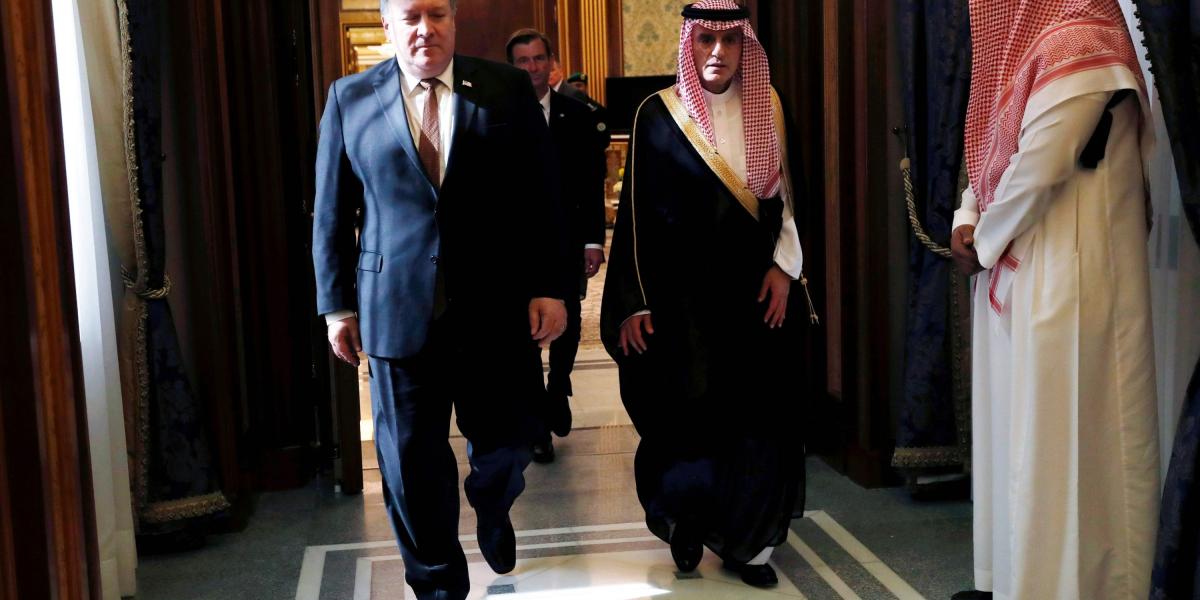 El secretario de Estado de EE.UU., Mike Pompeo, se reunió con el canciller saudí Adel al-Jubeir, para buscar respuestas sobre la desaparición del periodista Jamal Khashoggi.