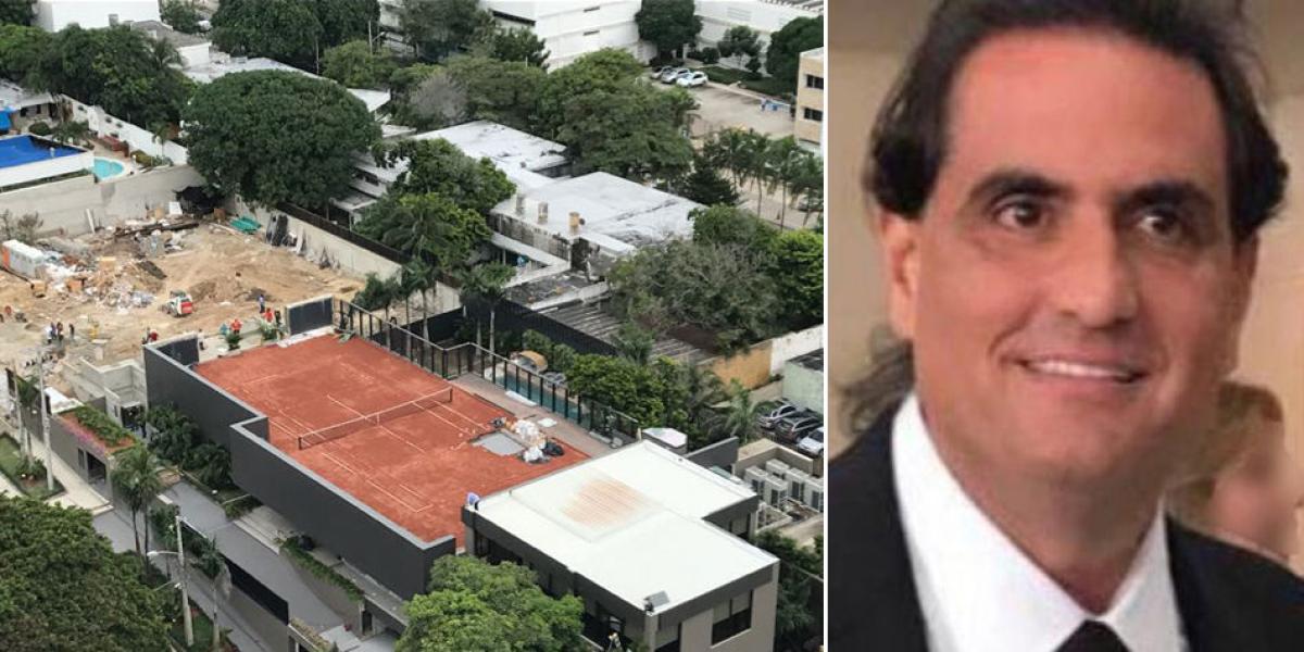 Esta es la mansión que Alex Saab levantó en Barranquilla tras haber sido acusado de ser el gran testaferro de Nicolás Maduro. Hoy se indaga de dónde sacó el dinero para construirla.