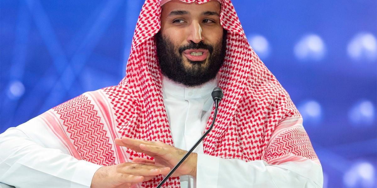 El príncipe heredero Mohamed bin Salman en el foro económico Future Investment Initiative (FII) o "Davos del desierto" en Riad, Arabia Saudí, este 24 de octubre.