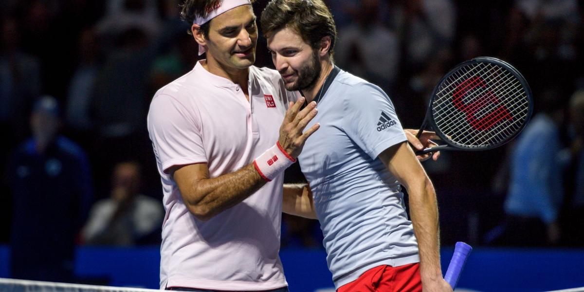 Roger Federer y Gilles Simon.