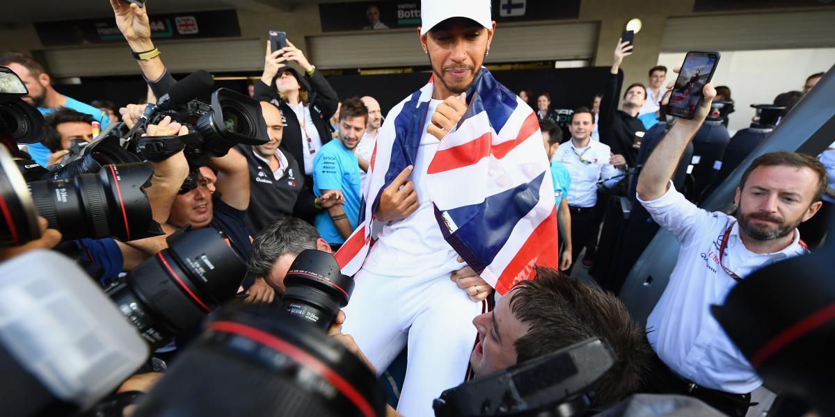 Lewis Hamilton, pentacampeón de Fórmula 1.