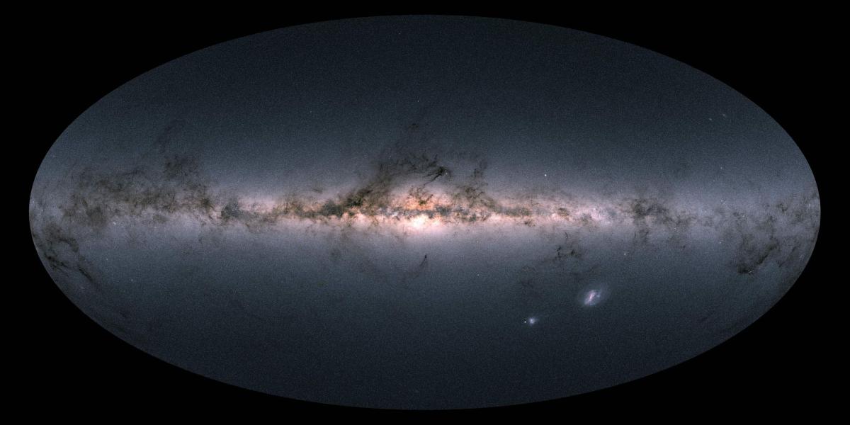Imagen de la Vía Láctea tomada por el satélite Gaia.