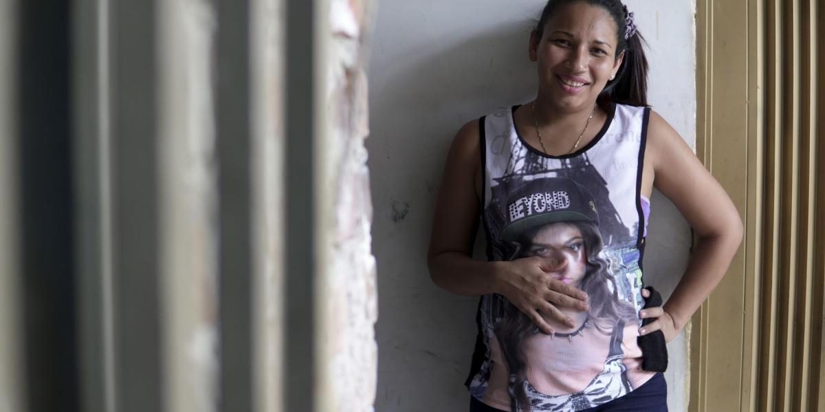 Elizabeth Vásquez vive en Puerto Asís tiene cinco meses de embarazo y solo ha tenido un control prenatal y una ecografía.