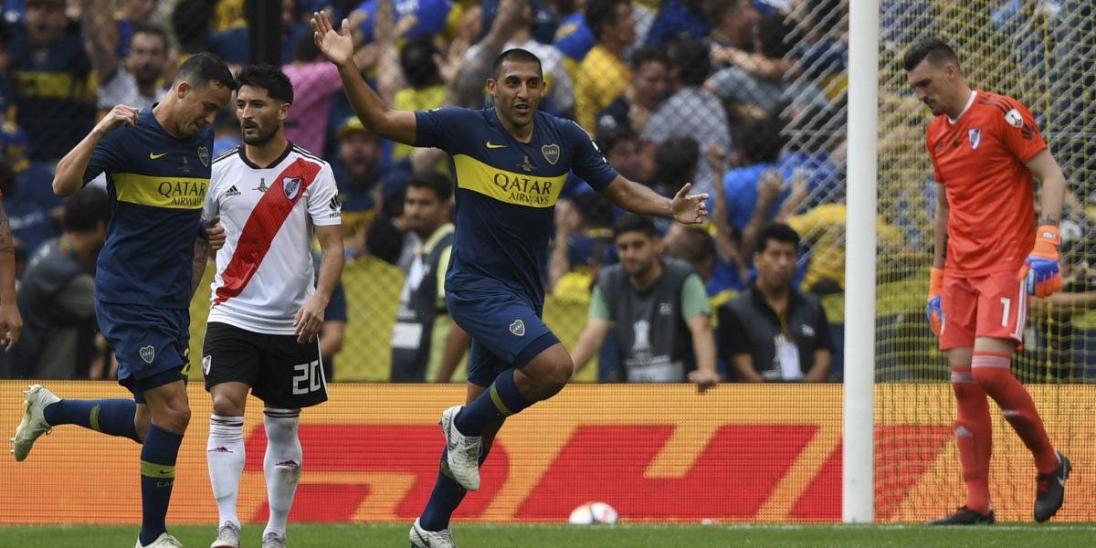 Boca empató 2-2 con River Plate en la final de ida de la Copa Libertadores