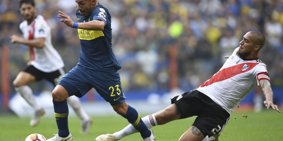 Boca empató 2-2 con River Plate en la final de ida de la Copa Libertadores
