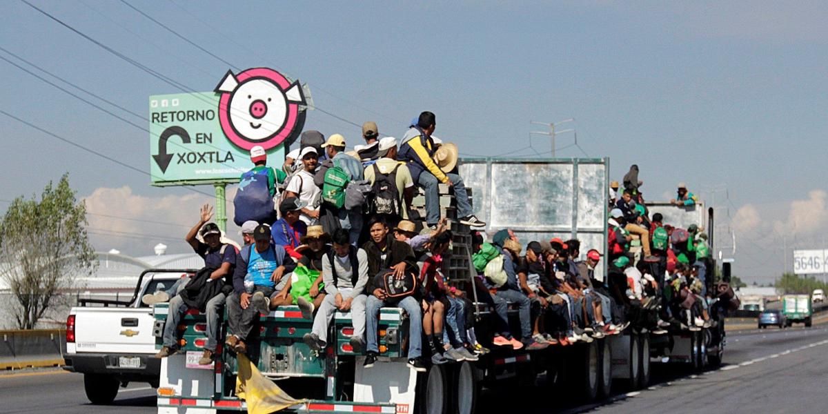 En d nde va la caravana de inmigrantes