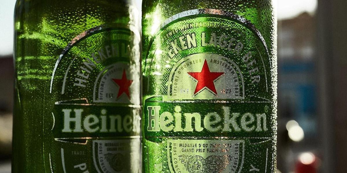 6. Heineken, Holanda. Un envase muy conocido en la región. Esta bebida alcohólica es muy vista en las tiendas de Colombia y en el mundo vendió 34,3 millones de hectolitros.