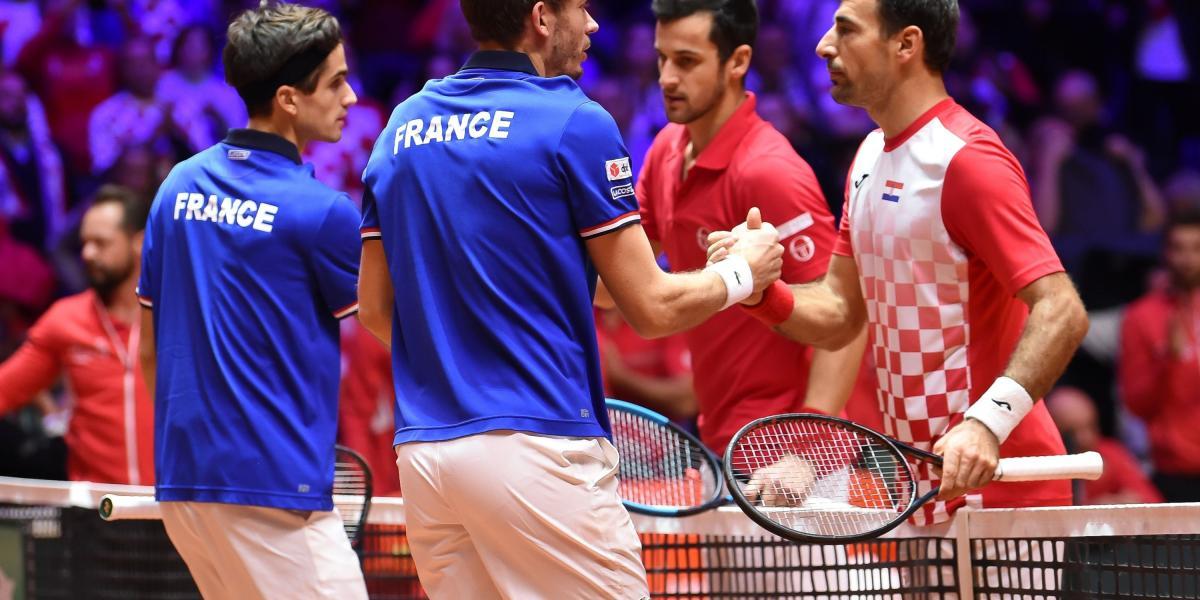 Copa Davis, Francia descuenta en el juego de dobles.