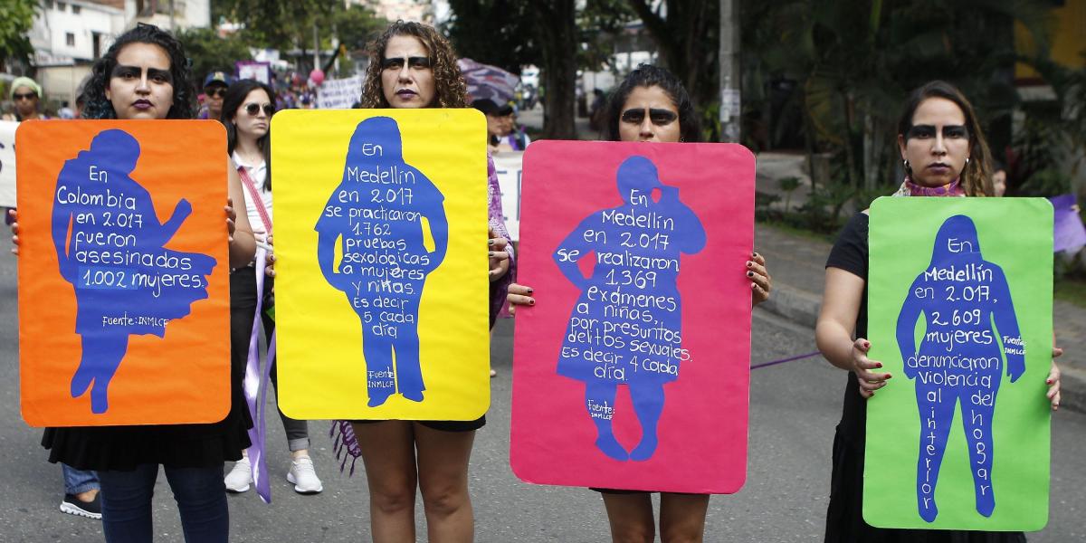 Según cifras del Instituto de Medicina Legal, entre enero y octubre de 2018 hubo 103.481 casos de violencia contra la mujer en Colombia, mientras que en el mismo periodo de 2017 fueron 99.941.
