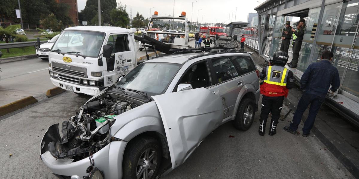 Accidente de tránsito en Bogotá. Reducen víctimas fatales, pero aumentan lesionados.