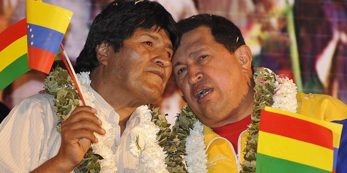 Evo Morales y Hugo Chávez se conocieron en 2002.