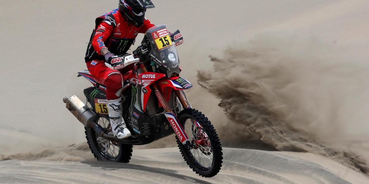 Ricky Brabec, líder del Rally Dakar en motos.
