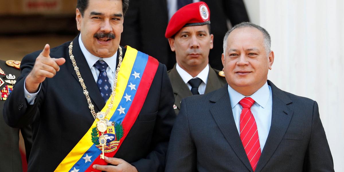 El presidente de Venezuela, Nicolás Maduro, y el presidente de la Asamblea Nacional Constituyente, Diosdado Cabello.
