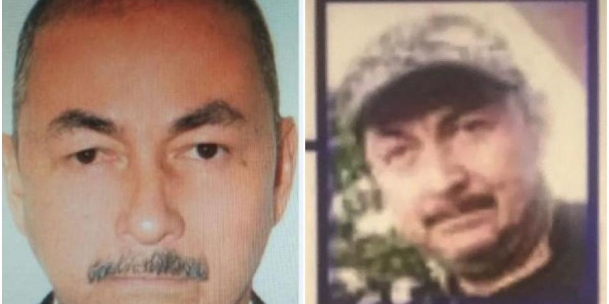 Aldemar Rojas (izq.) tenía 57 años. La foto de la derecha corresponde a un informe de inteligencia militar. Investigan si se trata de la misma persona.