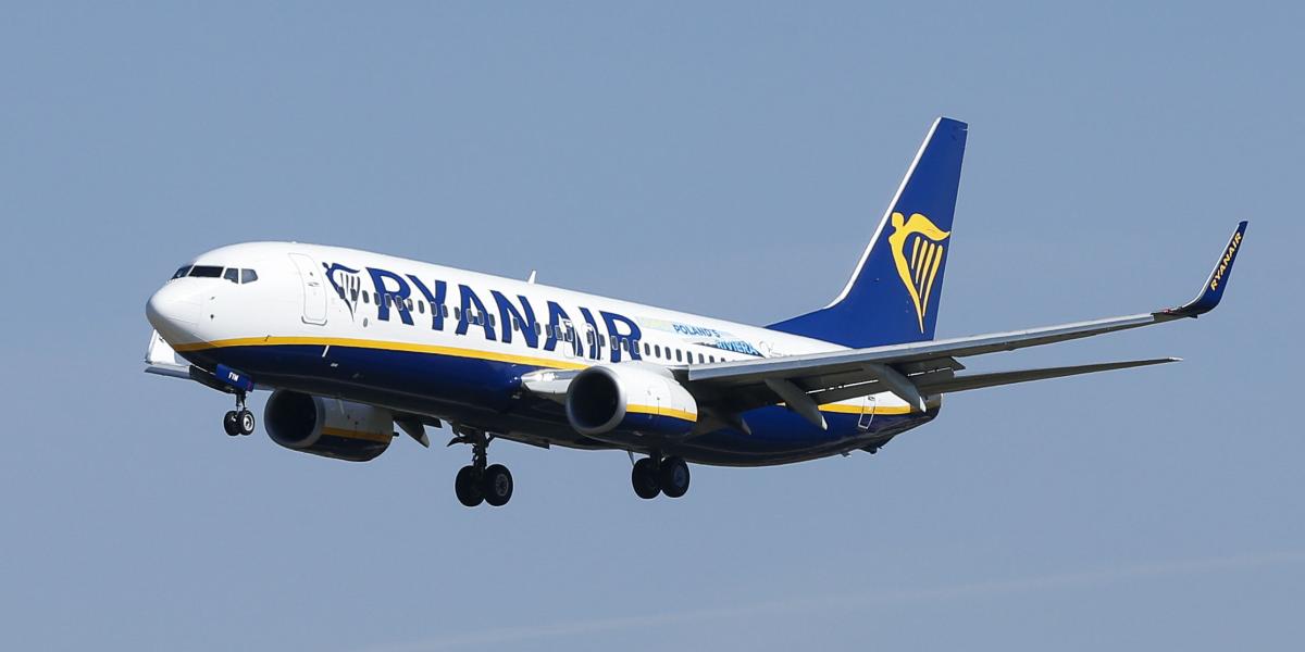 Ryanair, aerolínea irlandesa de bajo costo y una de las de mayores movimientos en ventas de pasajes en Europa