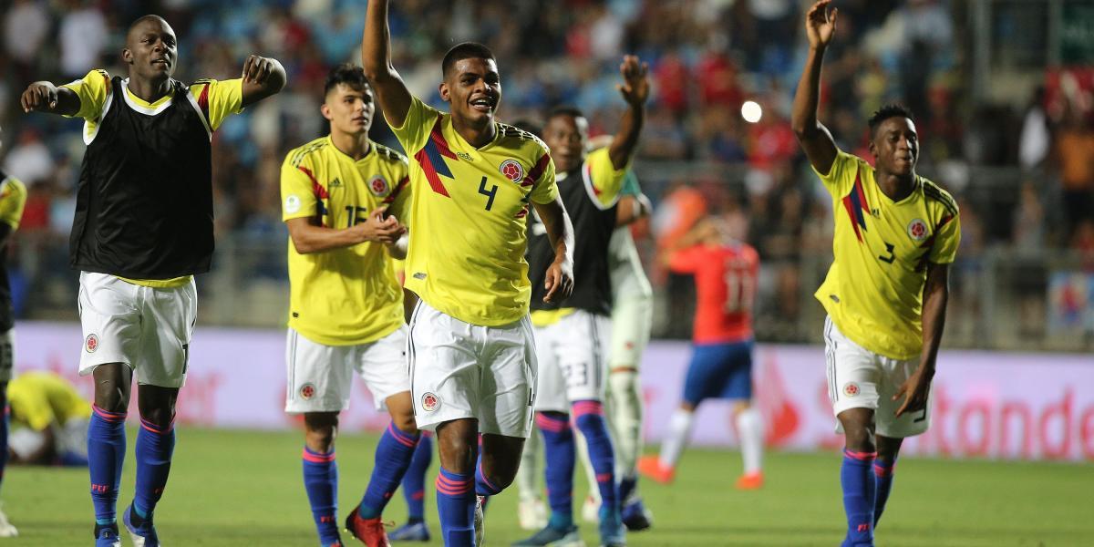 Colombia logró la victoria 0-1 contra Chile en el Suramericano Sub 20.