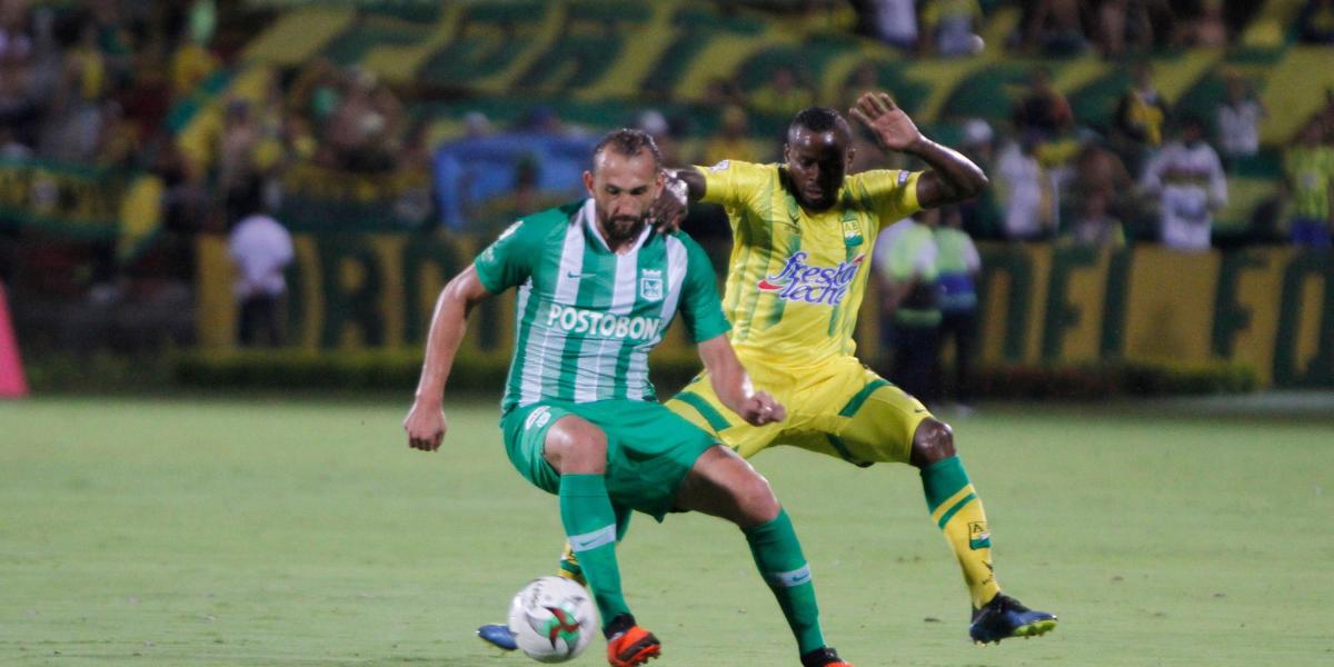 Nacional venció, 0-1, a Bucaramanga, con gol del debutante, Hernán Barcos.