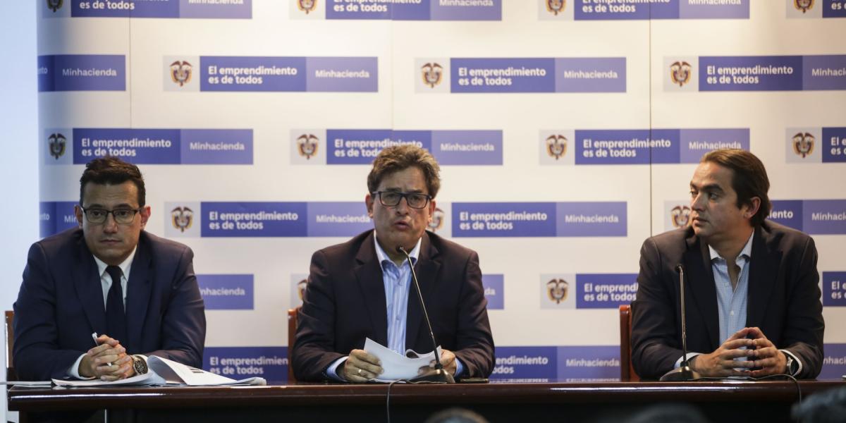 El ministro de Hacienda, Alberto Carrasquilla, durante la presentación del Plan Financiero 2019.
