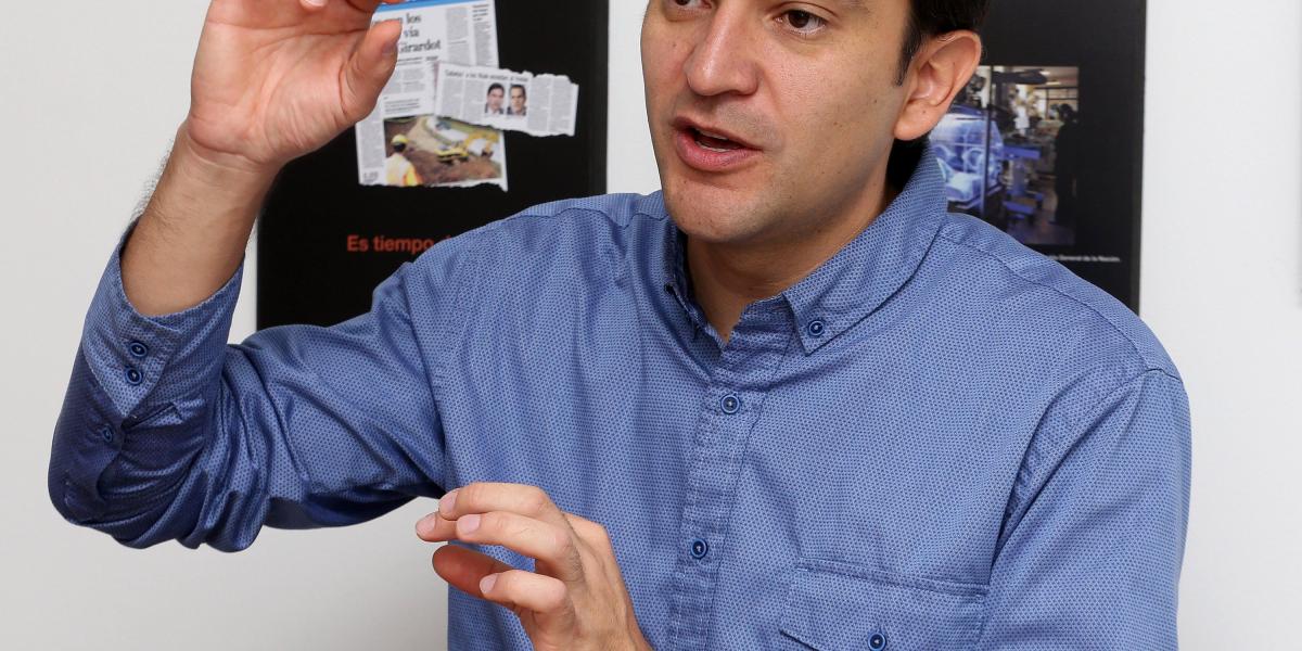 Andrés Hernández dirige la organización Transparencia Colombia desde hace dos años.