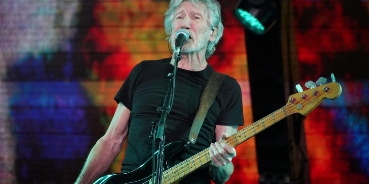 Roger Waters, exintegrante de la mítica banda Pink Floyd, en el concierto que ofreció en el estadio El Campin, el pasado 21 de noviembre.