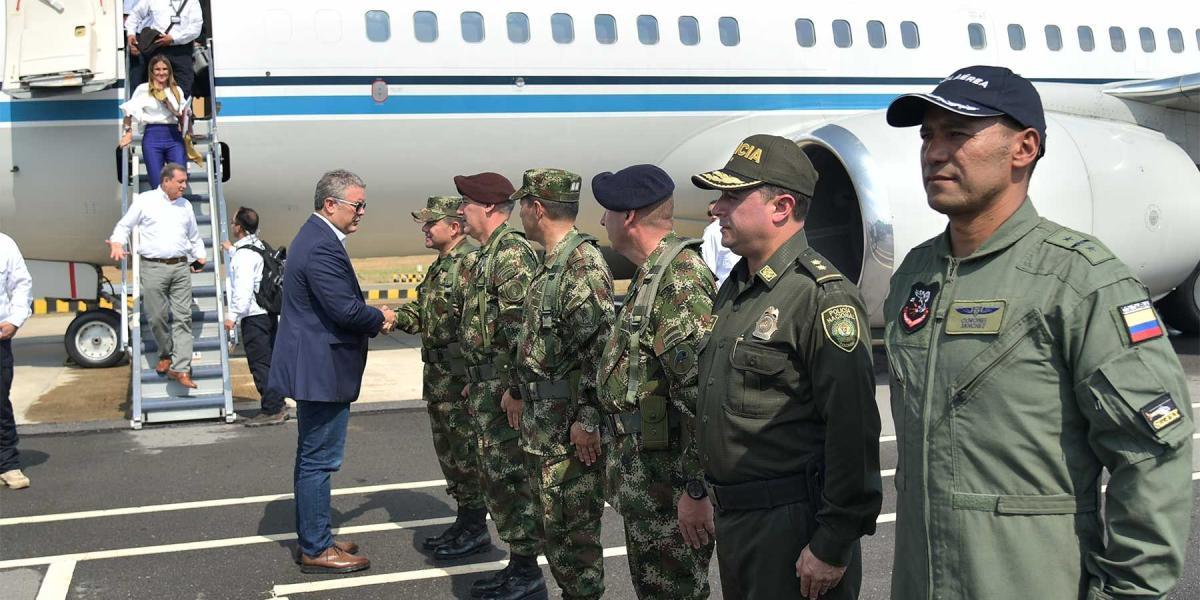 El presidente Iván Duque presentó la nueva política de seguridad del Gobierno desde Tolemaida