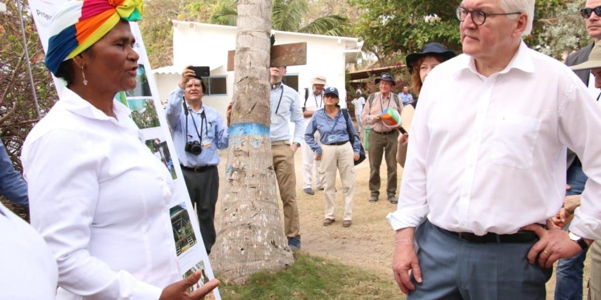 El presidente Steinmeier llegó al país para celebrar los  250 años del natalicio y  los 220 años de la visita del científico y naturalista alemán Alexander von Humboldt a Colombia.