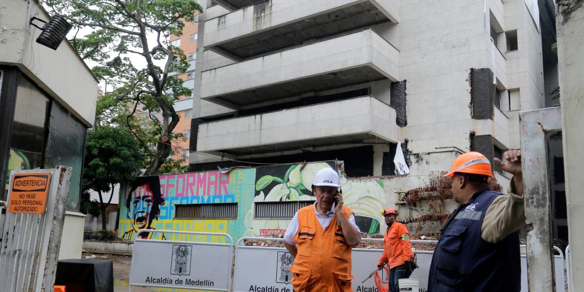 La empresa Atila alista los preparativos para la demolición del edificio Mónaco, que se hará el 22 de febrero de 2019.